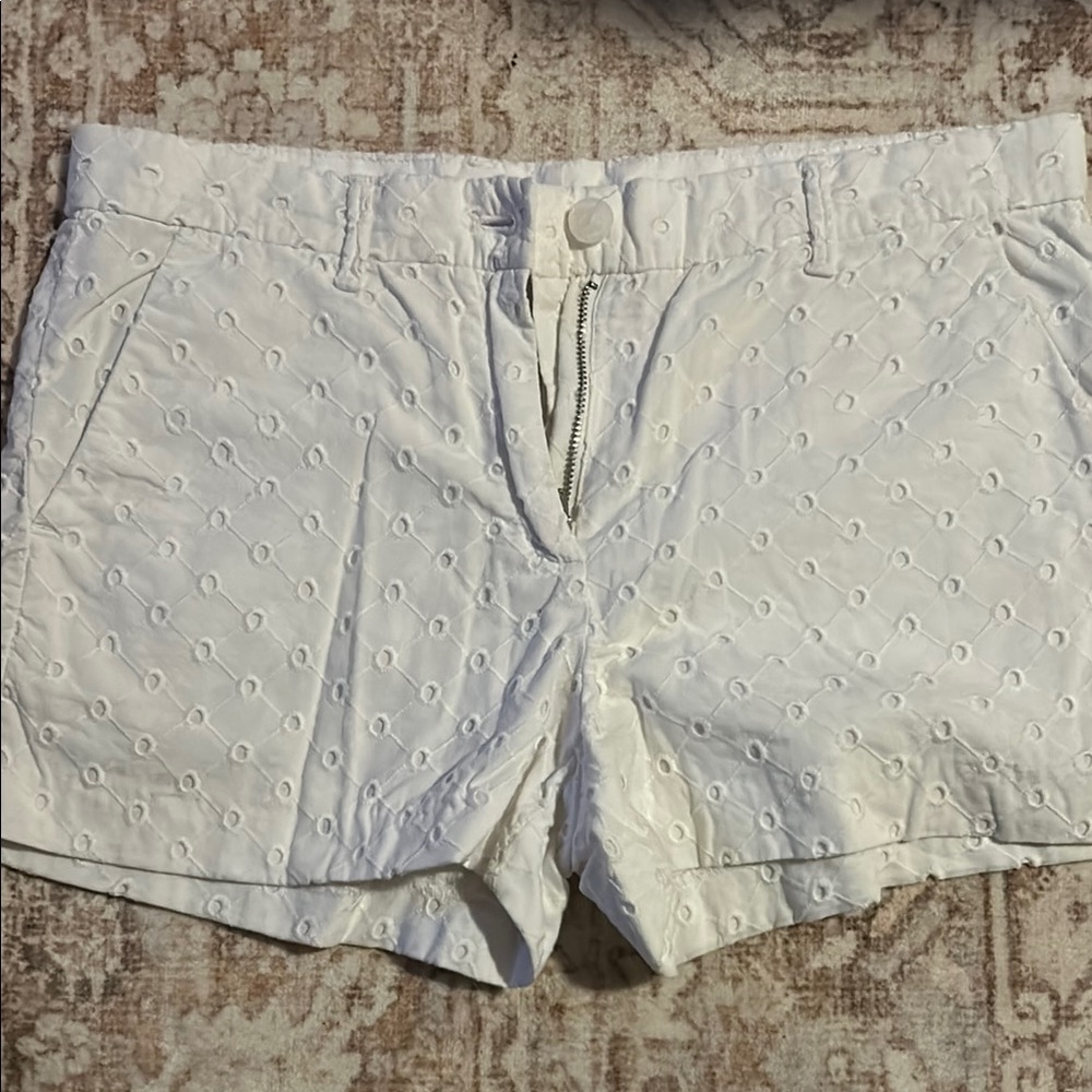 White Eyelet Women's Shorts